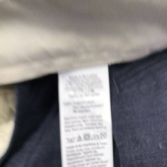 J CREW Thompson Pants Men 35x32 (36x29 actual) Navy Tapered Leg Chino Cotton - Picture 12 of 16